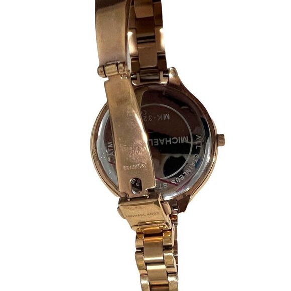 Michael Kors Slim Runway Collection Watch Rose Gold Stainless Steel MK-3211 - Picture 8 of 8